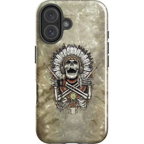 Liquid Blue Tribal Beats iPhone 16 Plus Impact Case